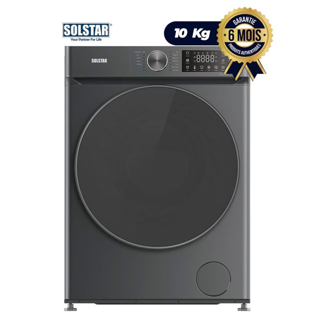Machine à laver automatique SOLSTAR - 10kg - WM1014K-FLSLV SS - Gris