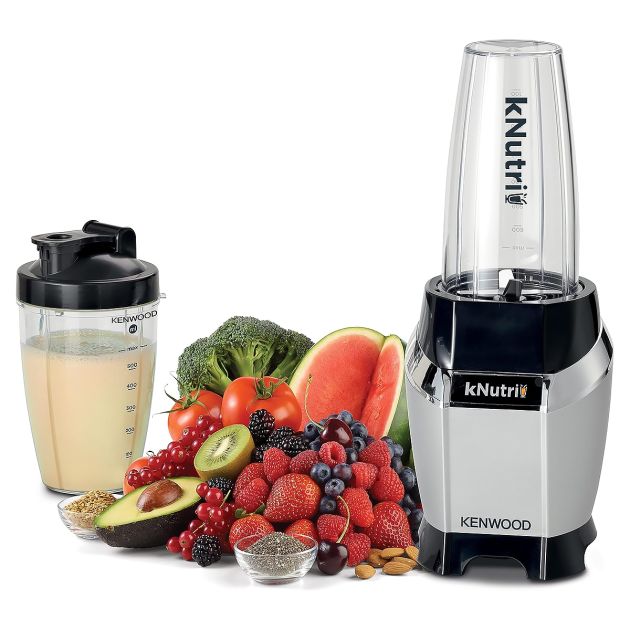 Blender à Smoothie, Ice Crusher - KENWOOD - BSP70.180SI - 600W - 2 Bouteille de Smoothie