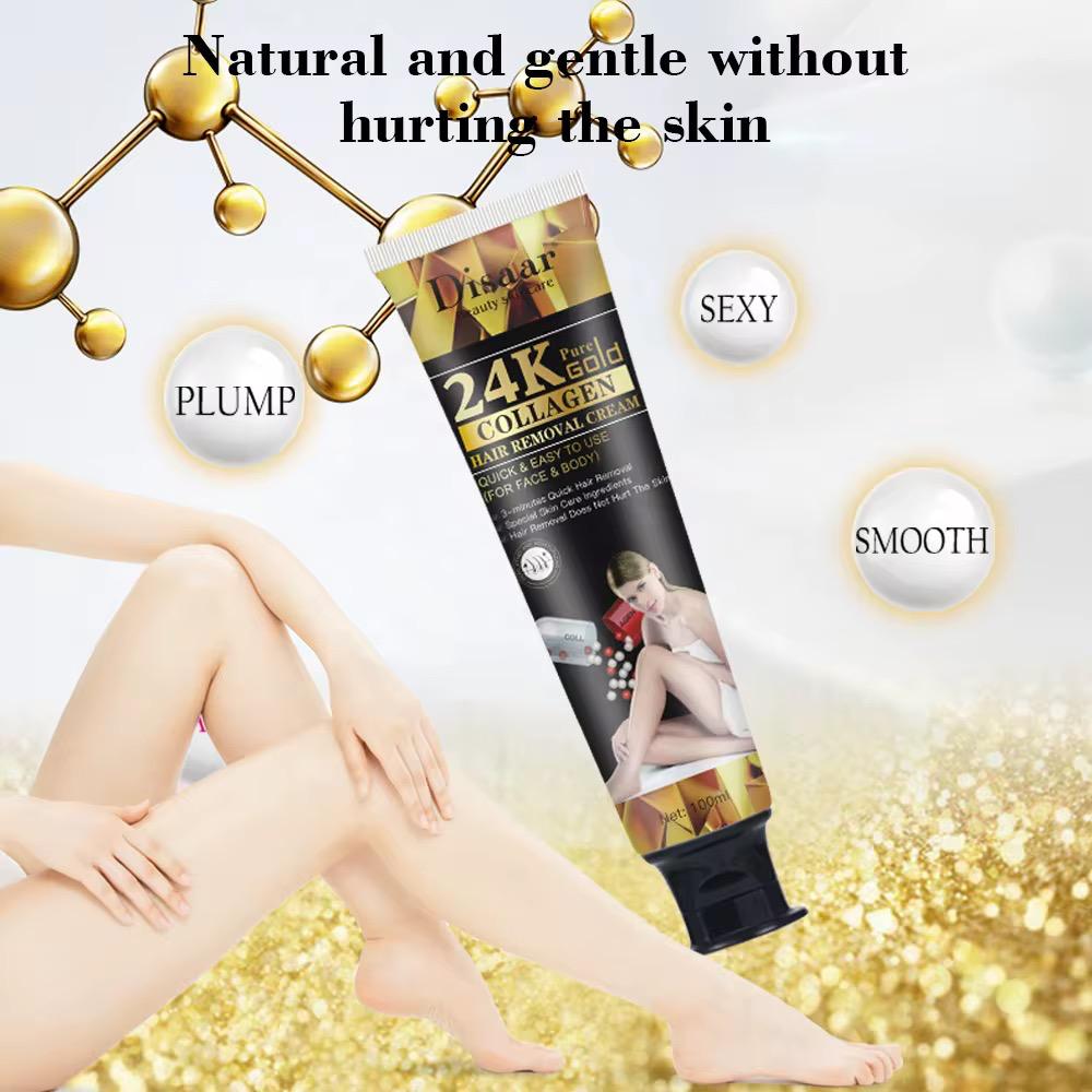 Disaar Beauty Care 24K Pure Gold Collagen Hair Removal Cream