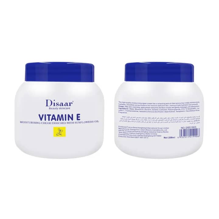 Crème Hydratante Disaar Vitamine E enrichie à l'Huile de Tournesol