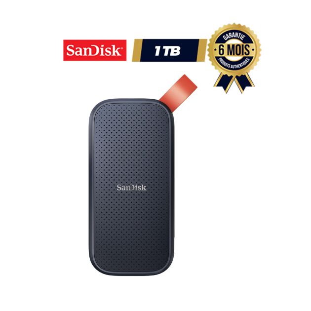 SSD portable SanDisk 1To Portable SSD - Jusqu'à 800MB/s USB-C, USB 3.2 Gen 2