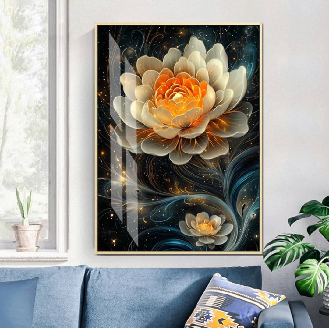 Tableau floral & abstrait