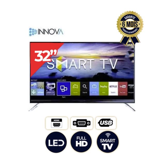 TV SMART INNOVA 32 pouces - 32HH700 - Andoid -Full HD - Sans Bords 06 Mois de garantie