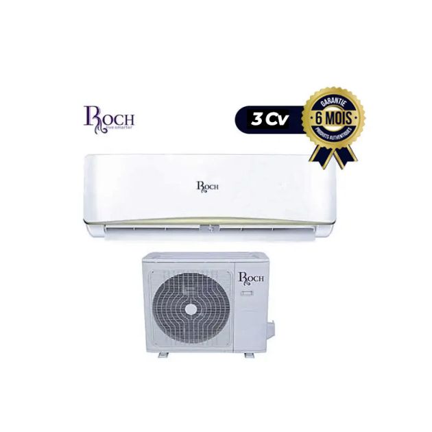 Climatiseur - Split ROCH - 24000 BTU - 3 CV - R410-blanc