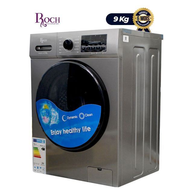 Machine à laver automatique ROCH - RWM09FL-L - 9 Kg - Gris - Super Économque ( A+++)