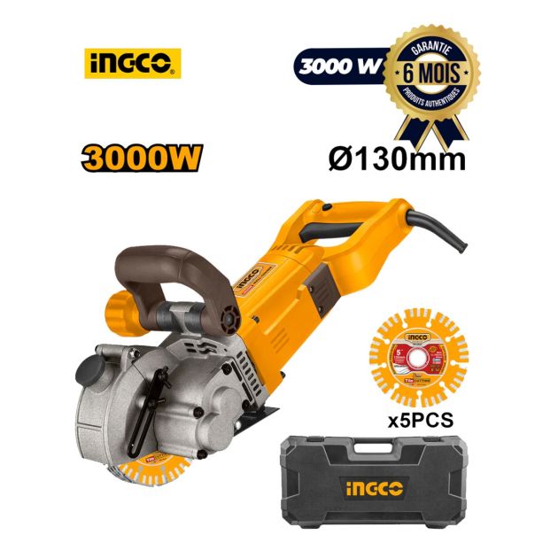 Rainureuse murale - 3000 W - INGCO - WLC30001 - Garantie 6 mois
