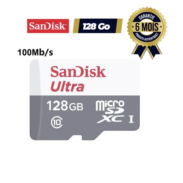 Carte mémoire SanDisk Ultra 128 & 64 Go MICRO SD SDX
