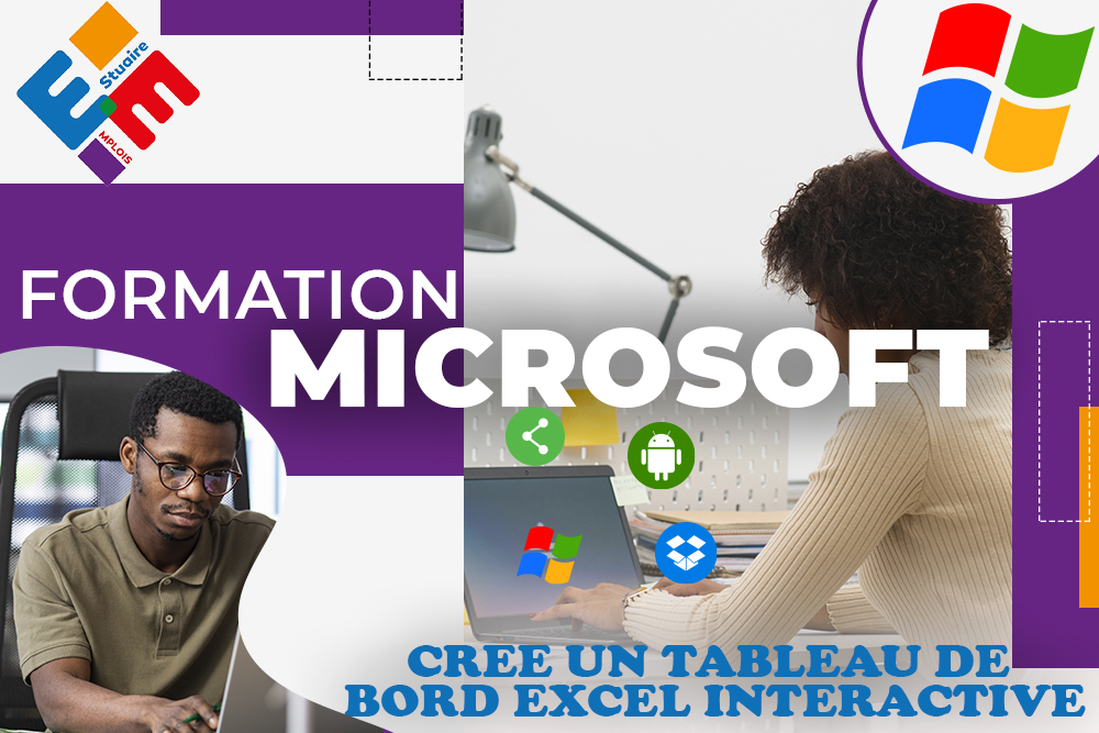 Cree un tableau de bord excel interactive