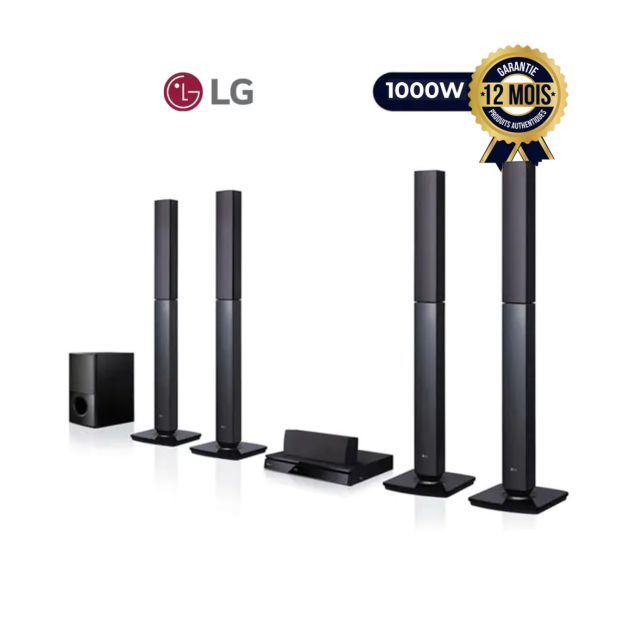 Home Cinéma - LG - LHD655BT - 1000W-5.1CH - DVD - 12 mois