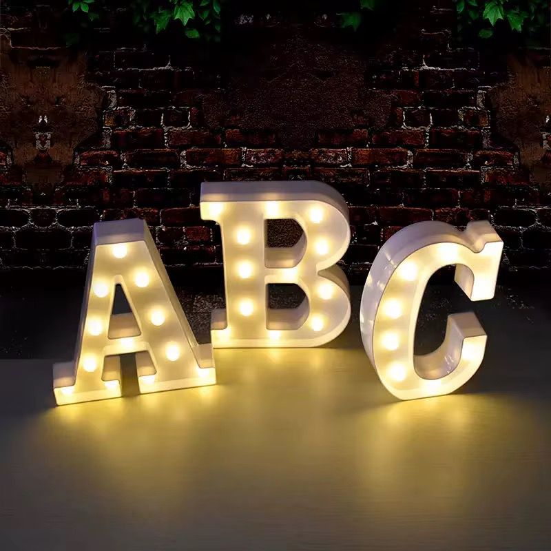 lettre lumineuse en plastique
