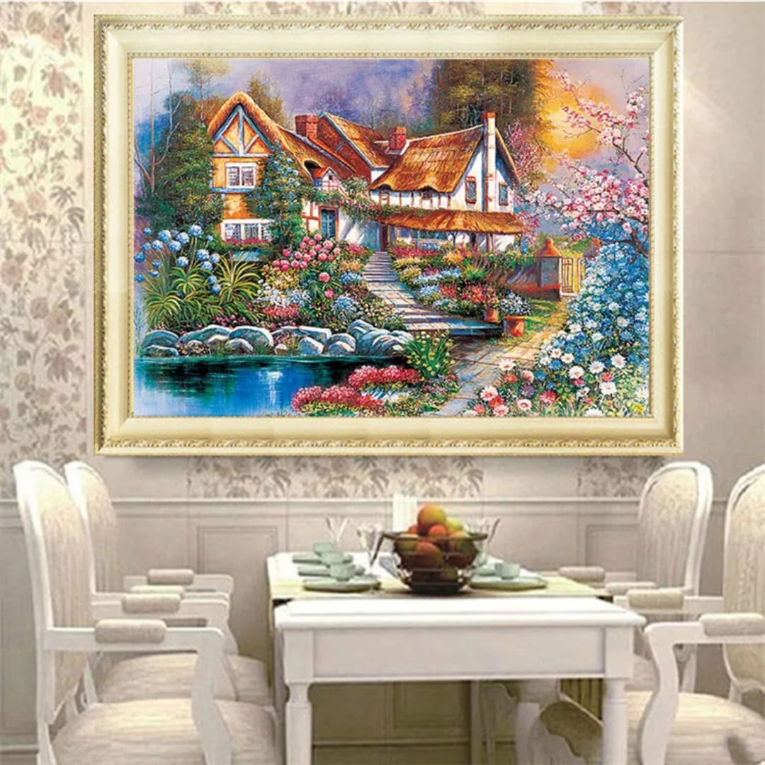 Maison de campagne fleurie