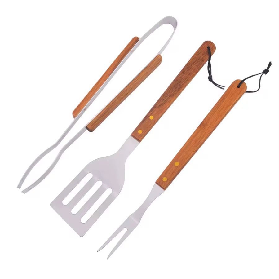 Ensemble d'ustensiles de barbecue en acier inoxydable