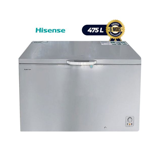 Congélateur coffre Hisense - FC-590 - 475litres - Gris