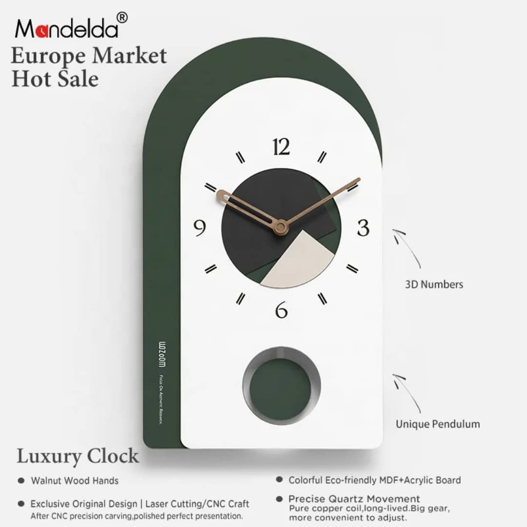 Horloge murale design contemporain