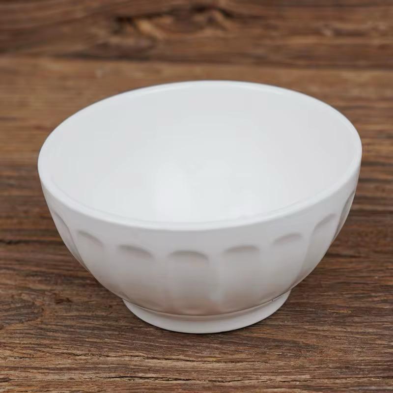 Bol en Céramique Blanc avec Motif Festonné
