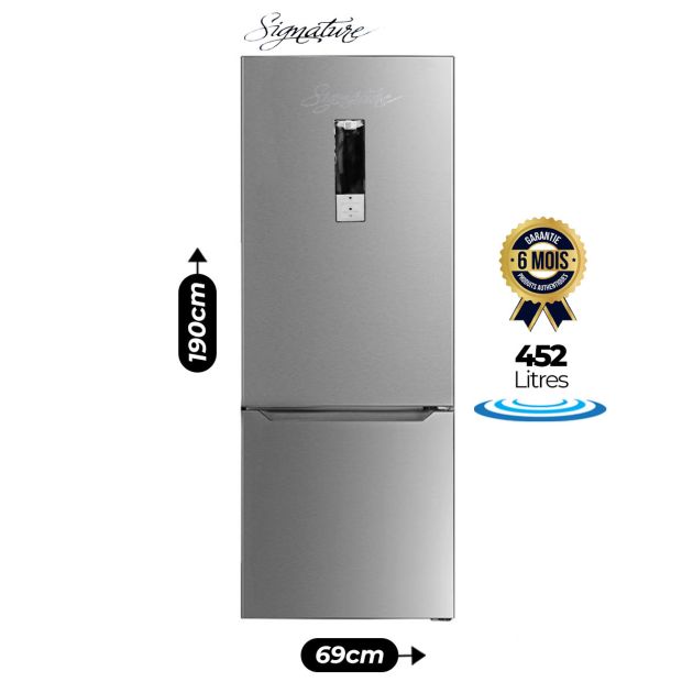 Réfrigérateur Combiné Signature - SVR264IX - 452L - No frost - Gris