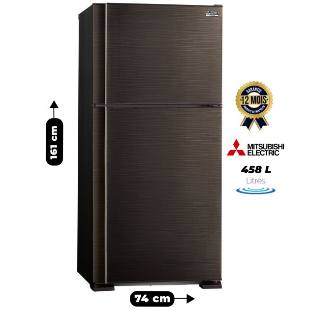 Réfrigérateur Double Battant MITSUBISHI - MR-F50ES- No frost - A+ - 458 L - Marron