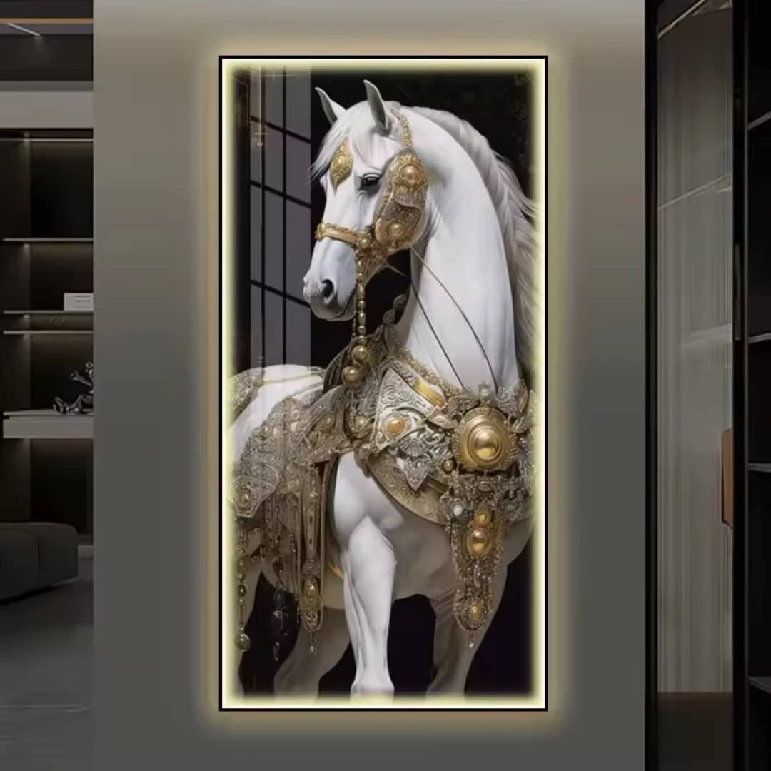 Tableau de cheval blanc