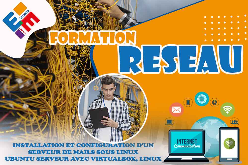Installation et configuration d'un serveur de mails sous linux ubuntu serveur avec virtualbox, linux