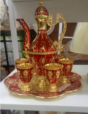 Ensemble de vin blanc de style européen Ménage Creative White Spirit Cups Wedding Antique High-end Old Wine Jug