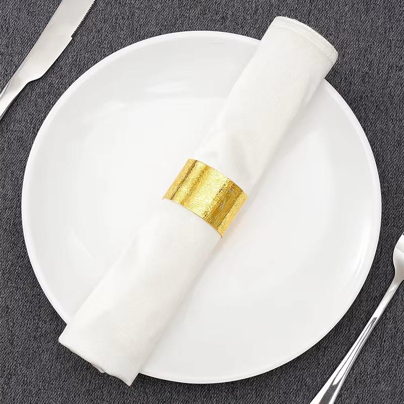 Rond de Serviette Ornemental Doré Classique