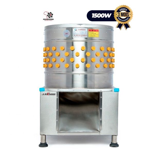 Machine à plumer les poulets - 4 à 6 poulets par cycle - 1500 W