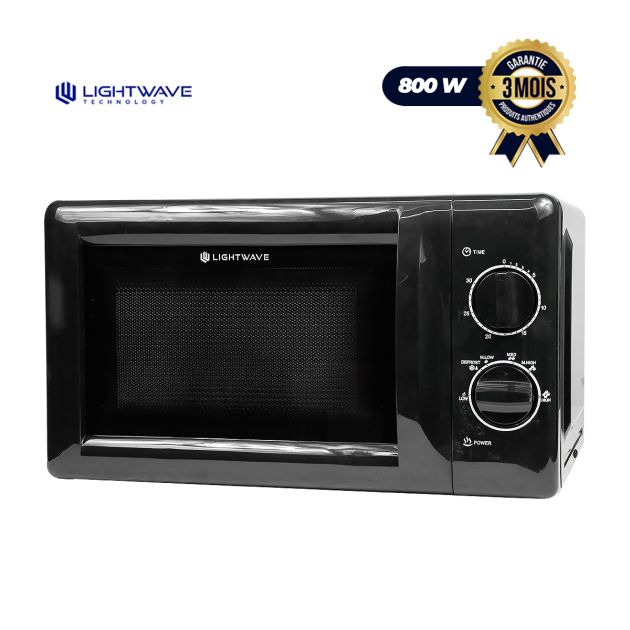 Micro-ondes Mécanique LIGHT WAVE 20L – 800W – Décongélation & Réchauffage