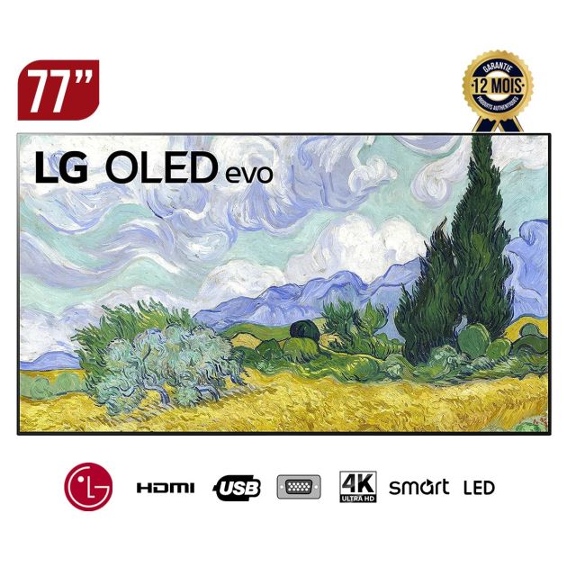 TV LG 77'' G1 smart - OLED77C36LA (4K/AI/SM) - OLED - Garantie 12 mois