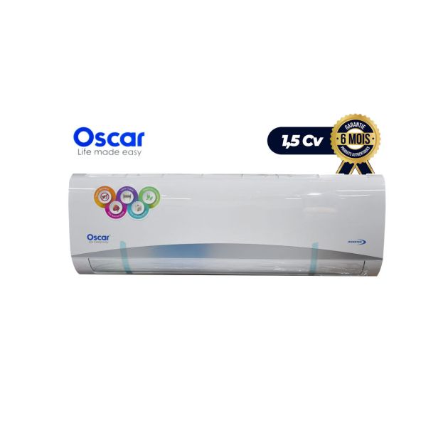 Climatiseur - Split OSCAR INVERTER - 1 .5 CV - R410 - 12000BTU - Mural - Blanc