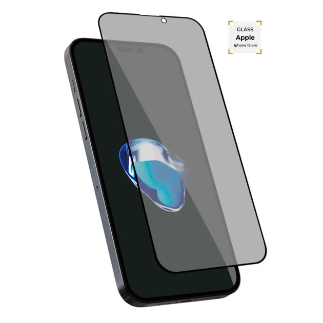 Verre de protection fumé pour iPhone 15 Pro