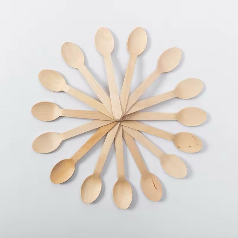 Cuillères en bois biodégradables