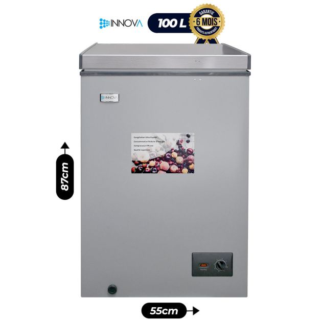 Congélateur Coffre Innova - In-159 - 100 Litres - Gris Fonce