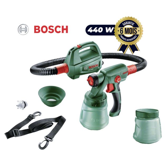Pistolet à peinture filaire 440W – Bosch PFS 2000 - 6 mois de garantie