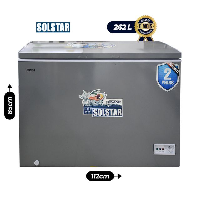 Congélateur Coffre Solstar - 262L - CF-399 XSSLVSS - Économique - Gris