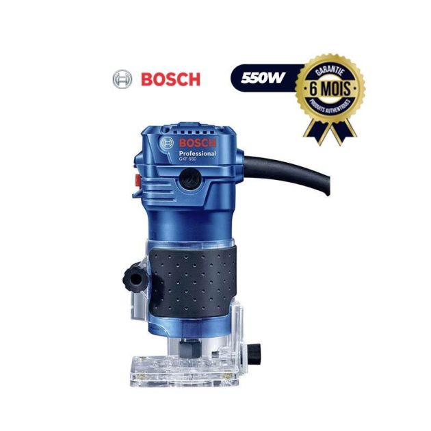 Défonceuse électrique Professional - Bosch GKF 550 - 6 mm - 550 W - 6 Mois