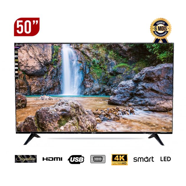TV Smart Signature 50 pouces - SZTV-50VID4K-VIDAA- 4K Ultra HD - Garantie 06 Mois