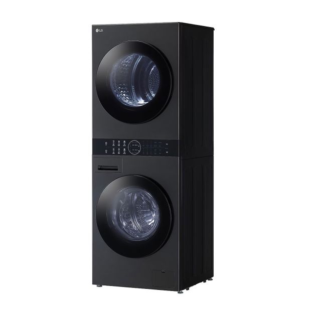 Machine à laver et sécher automatique LG - Lavage 13 kg /Séchage 10 kg - économe en énergie - Anti-allergies - WT1310RH - Noir