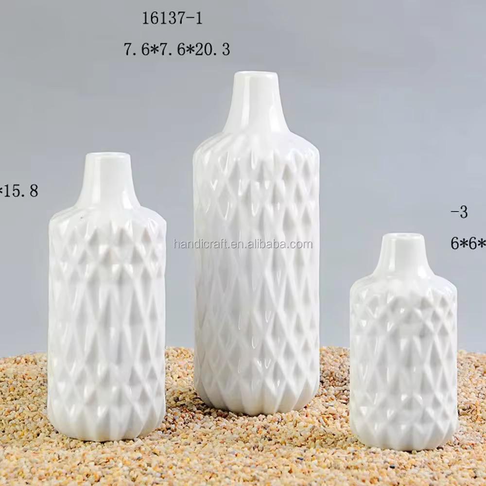 Vases Décoratifs Blancs en Porcelaine
