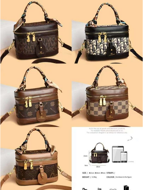 Les sacs à cosmétiques en PU de créateur de mode et les sacs seau pour femmes de marque de luxe conviennent aux voyages quotidiens