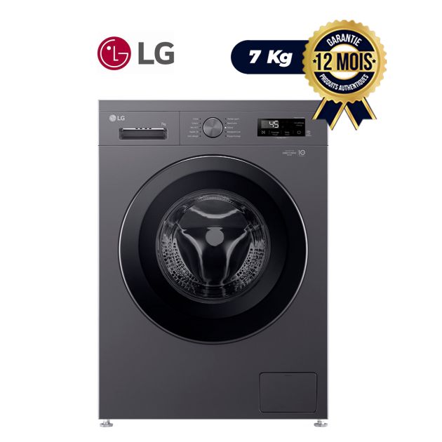 Machine à laver Automatique LG - 7 kg - Classe énergétique A+++ - F2Y1HYP6J - Argent