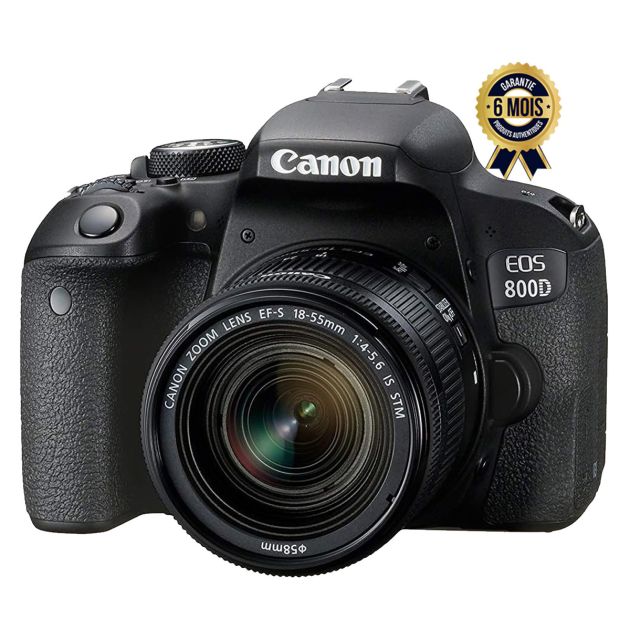Appareil Photo Canon EOS 800D + Objectif EF-S 18-55 mm