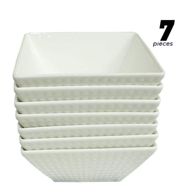 Bols carrés en porcelaine