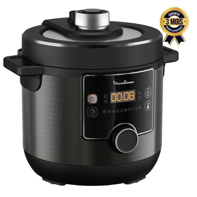Multi Cuiseur haute Pression et Friteuse sans Huile - Turbo Cuisine - Moulinex - CE777810 - 1450 watts - 7,6 Litres