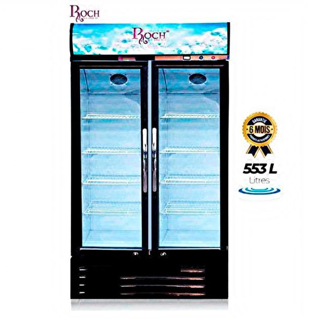 Réfrigérateur vitré Vertical Roch - RSF-640 - 553L - 6 Mois de garantie