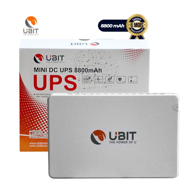 Onduleur Smart UPS - UBIT-MINI DC UPS - 8800 mAh - Garantie 6 Mois