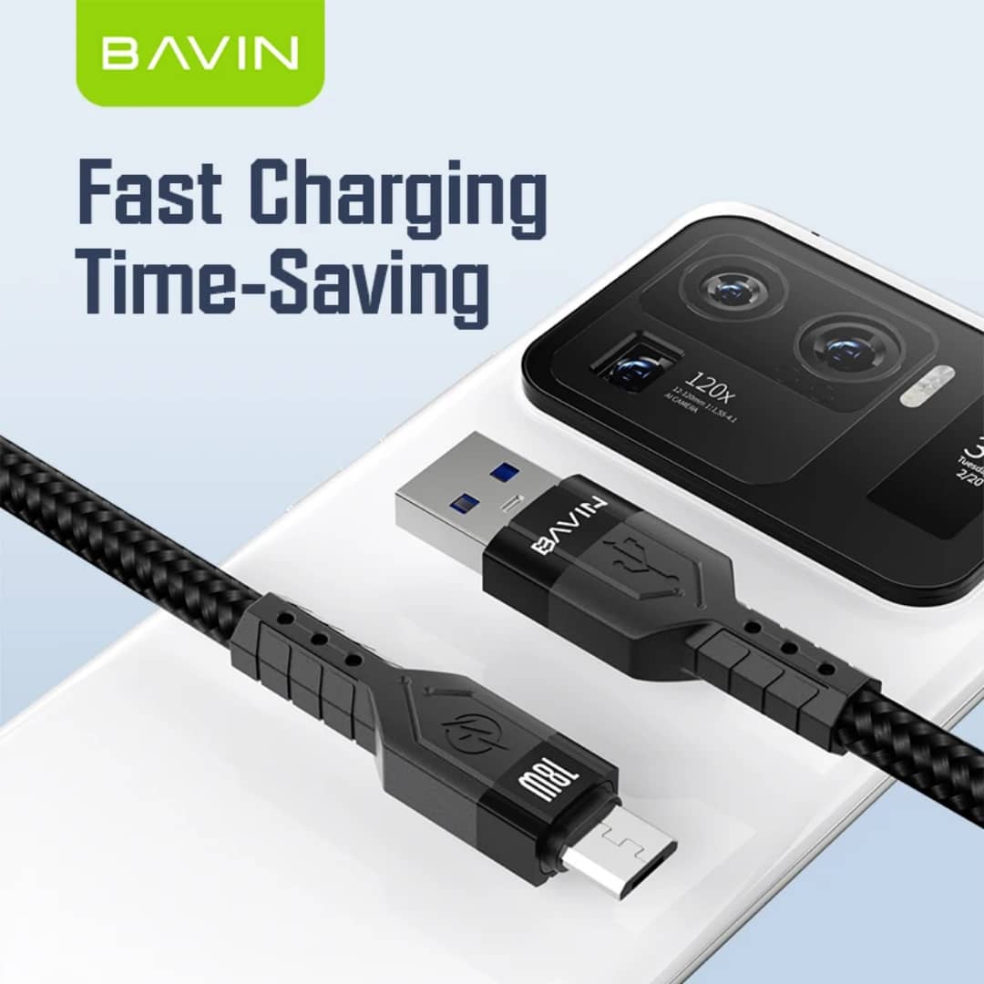 Câble de charge rapide BAVIN micro-USB – 18W