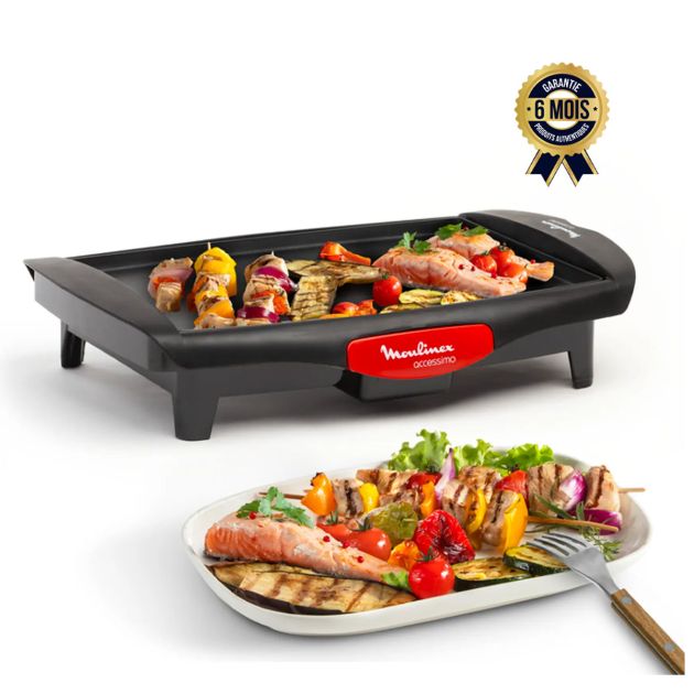 Barbecue et Grill électrique Accessimo - Moulinex - CB5608 - 1800W