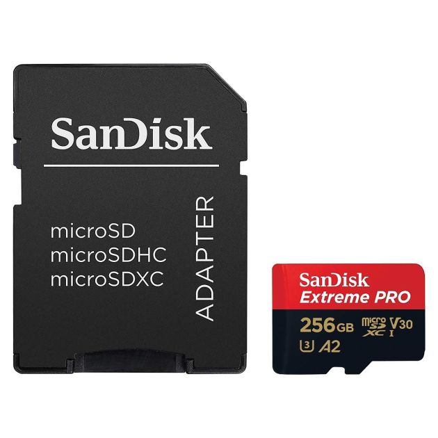 Carte mémoire - SanDisk Extreme PRO - MicroSDXC™ - 256 & 128 Go - UHS-I