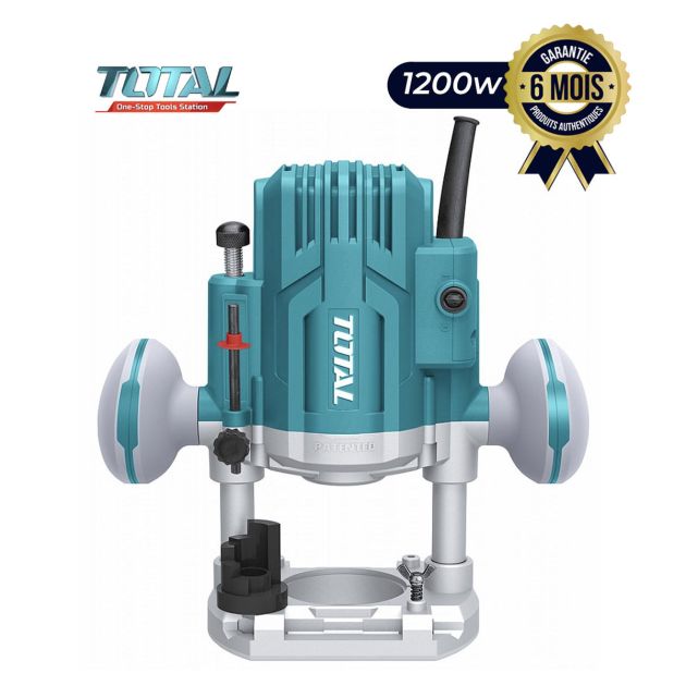 Défonceuse électrique Total TR110816 - 1200 W - 26000 tr/min - 6 Mois