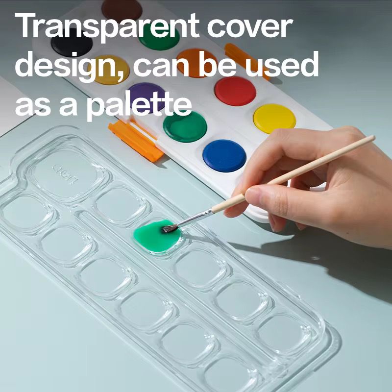 Palette de peinture transparente